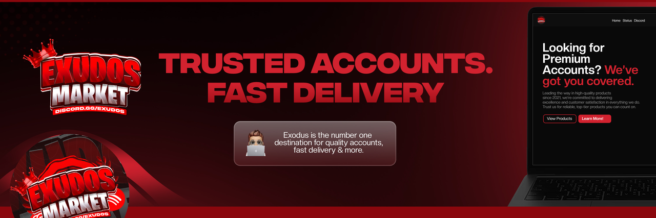 Exudos Market — Trusted accounts. Fast delivery.